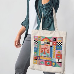 Πολύχρωμα Ζώδια - Ζυγός (Τσάντα  Αγοράς)